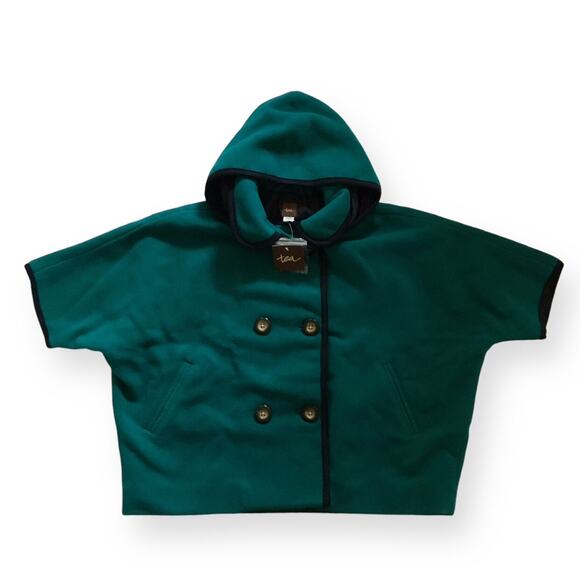 NWT Tea Collection Wool Blend Eastside Cape Coat - Picture 1 of 7